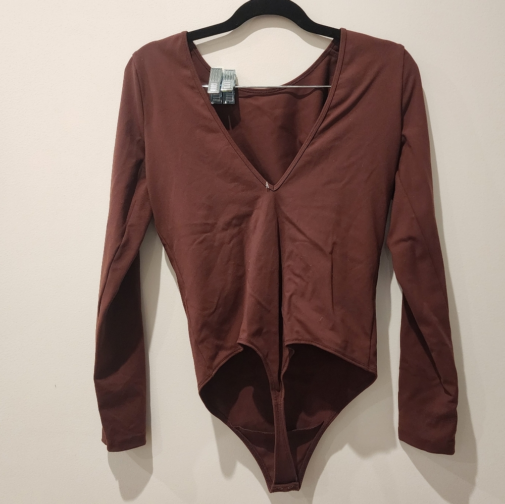 Abercrombie & Fitch V Low Back Thong Bodysuit